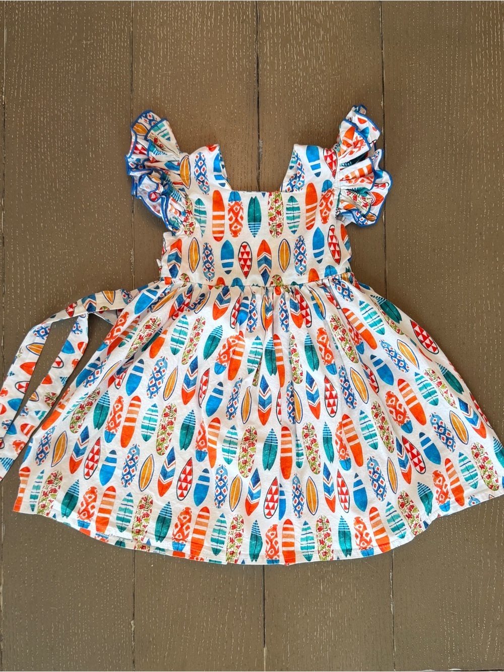 D’Bertha Boutique Toddler Girls’ Colorful Boho Summer Flutter Dress • Size 2